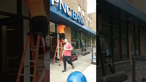 glass and door repairs at bank on south street.