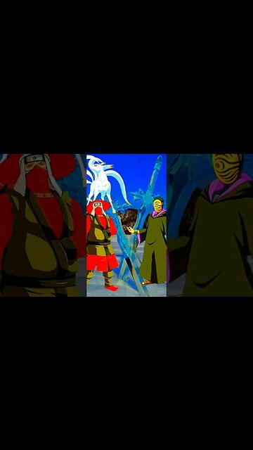 Obito VS Jinchuriki - WHO IS STRONGEST??.#shorts