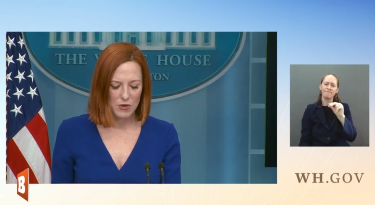 LIVE: Press Briefing by White House Press Sec. Jen Psaki...