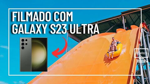 TESTEI A CÂMERA DO GALAXY S23 ULTRA EMBAIXO D'ÁGUA! - Thermas dos Laranjais