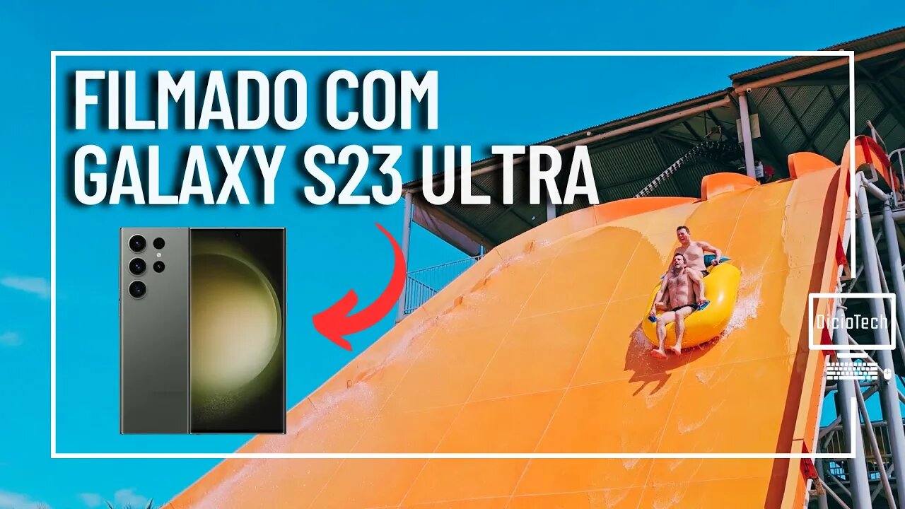 TESTEI A CÂMERA DO GALAXY S23 ULTRA EMBAIXO D'ÁGUA! - Thermas dos Laranjais