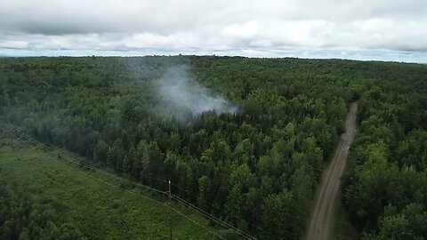 Smelled smoke, sent drone up to see what might be burning.