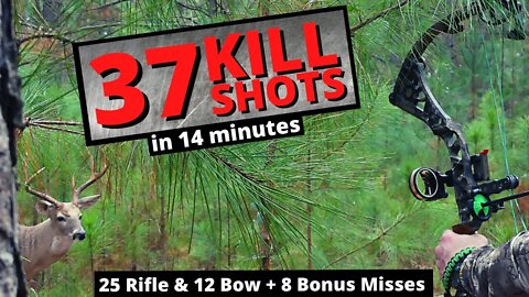 37 Kill Shots in 14 Minutes (Georgia Whitetail Compilation) *Private-Public-Urban