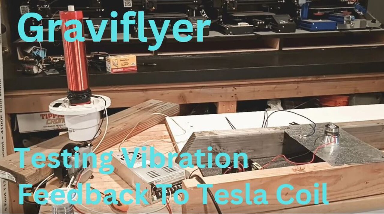 Graviflyer #20 "Testing Vibration Frequency To My Tesla Coil"