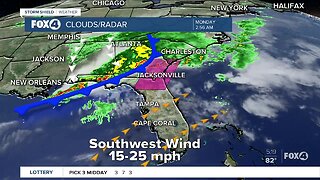WIndy and Hot, Then Rain