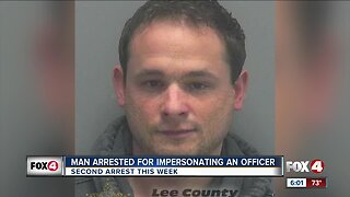Two men arrested for impersonating law enforcement using badges, sirens, and lights