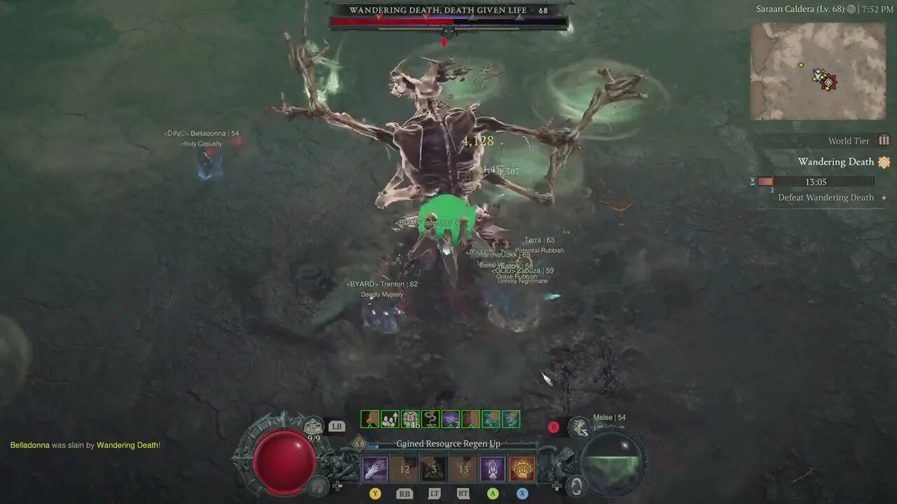 Diablo IV World Boss 4K - Wandering Death, Death Given Life