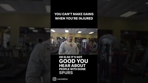 You Can’t Make Gains When You’re Injured