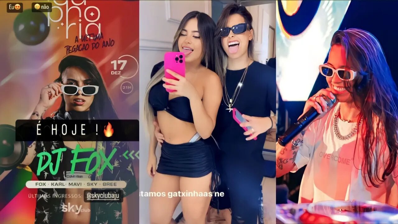 LARISSA LEITE SE APRESENTANDO COMO DJ EM UMA CASA NOTURNA EM ARACAJU