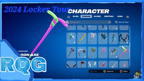 NOW THEM PICKAXES THO! MY LOCKER TOUR 2024: PICKAXES