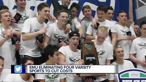 Eastern Michigan eliminating four sports programs due to budget cuts