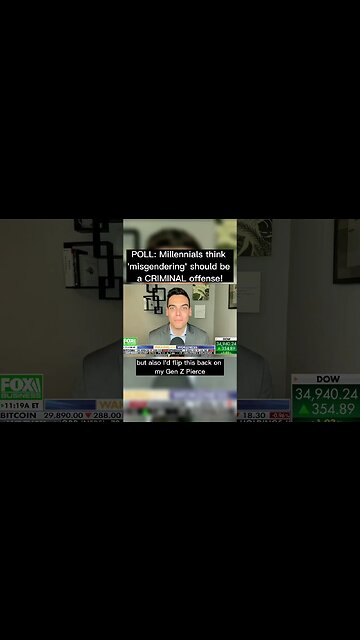 Fox News: Millennials want to CRIMINALIZE 'misgendering'?!?