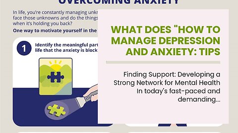 What Does "How to Manage Depression and Anxiety: Tips for Finding Balance" Mean?