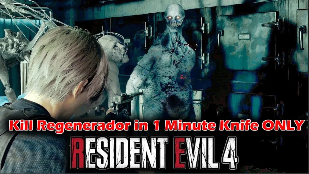 Regenerator EASILY Beat With KNIFE ONLY In ONE MINUTE | Resident Evil 4 Remake