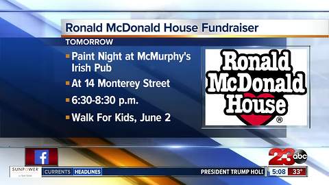 Paint Night at McMurphy's benefits Ronald McDonald House