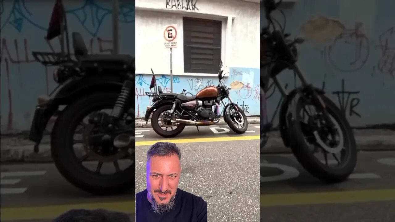 Escapamento em aço inox Meteor 350