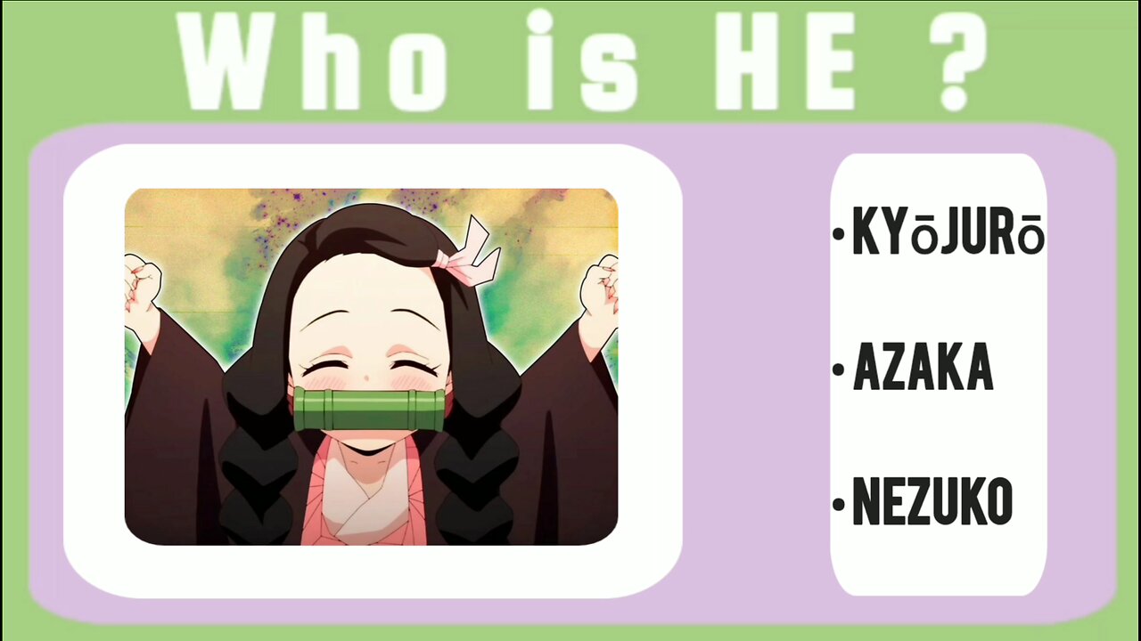 who is he challenge (ANIME EDITION) || who is he quiz | #quzi #riddles