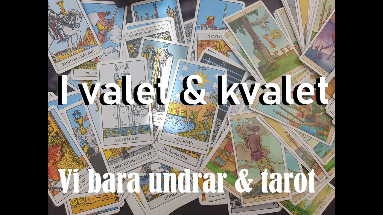 Vi bara undrar - i valet o kvalet...