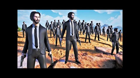 JOHN WICK vs 1 MILLION US WW2 ARMY