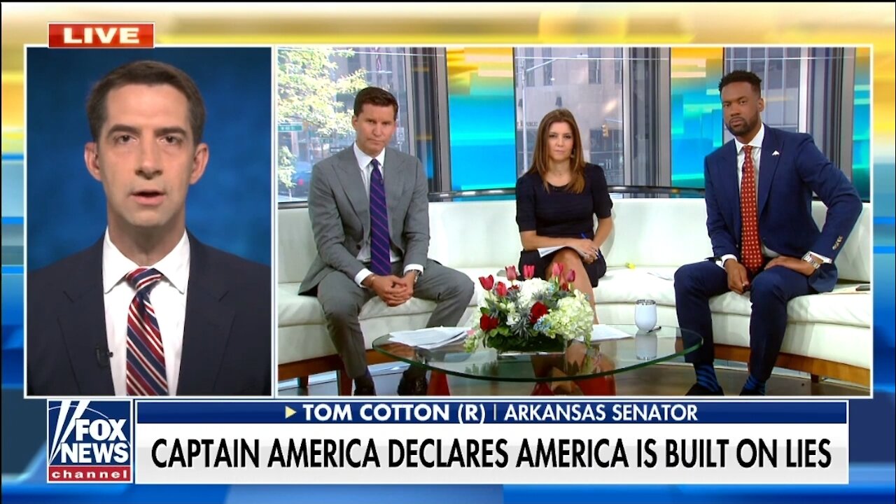 Sen Cotton Hits NY Times For Suggesting American Flag Is Divisive