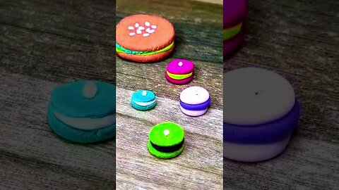 DIY How to make polymer clay cookies #diy #satisfying #clay #shorts