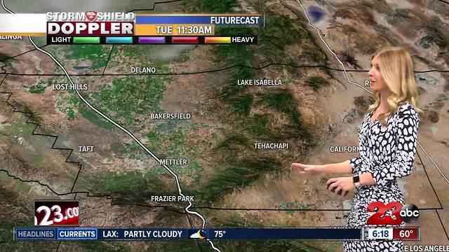 Warmer than normal temperatures and dry conditions continue through the weekend