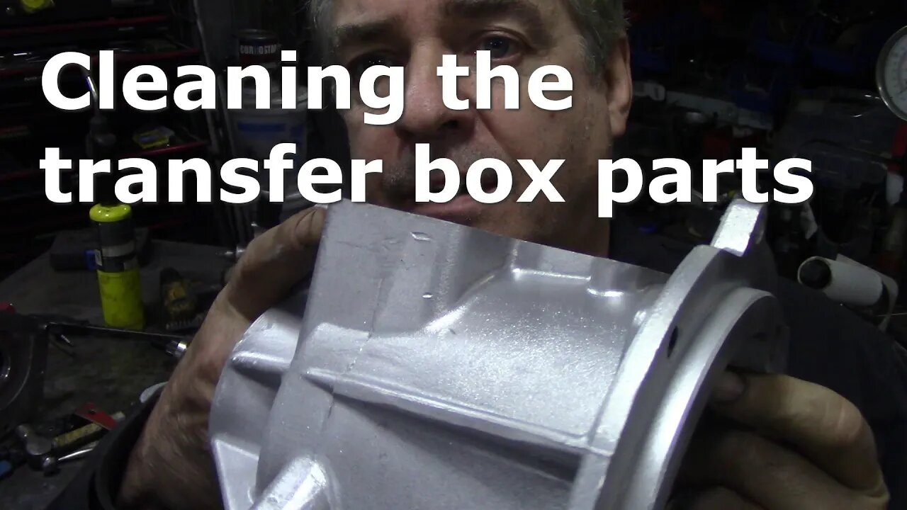 Cleaning transfer box parts