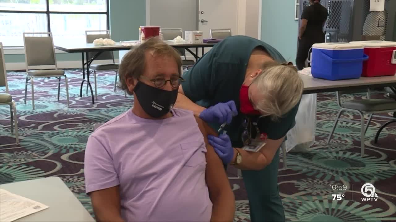 Gov. DeSantis urges priority for seniors to get vaccine during stop in Delray Beach