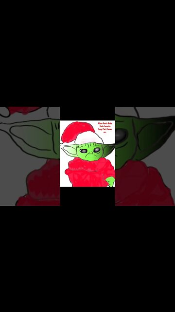 Santa Baby Yoda Loves Christmas Songs #babyyoda #starwars #art