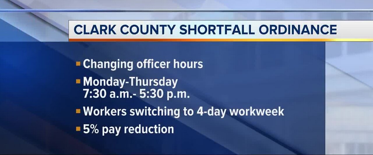 Clark County offices cutting hours