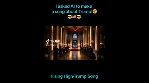 AI generated song about Trump 🤔 something is going on...