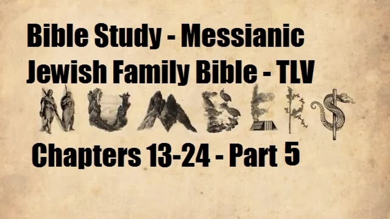 Bible Study - Messianic Jewish Family Bible - TLV - Numbers Chapters 13-24 - Part 5