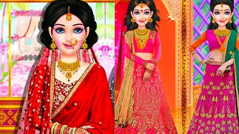 Indian salon makeup game|hand spa-hair spa-mehndi|girls game|Android gameplay|new game 2022