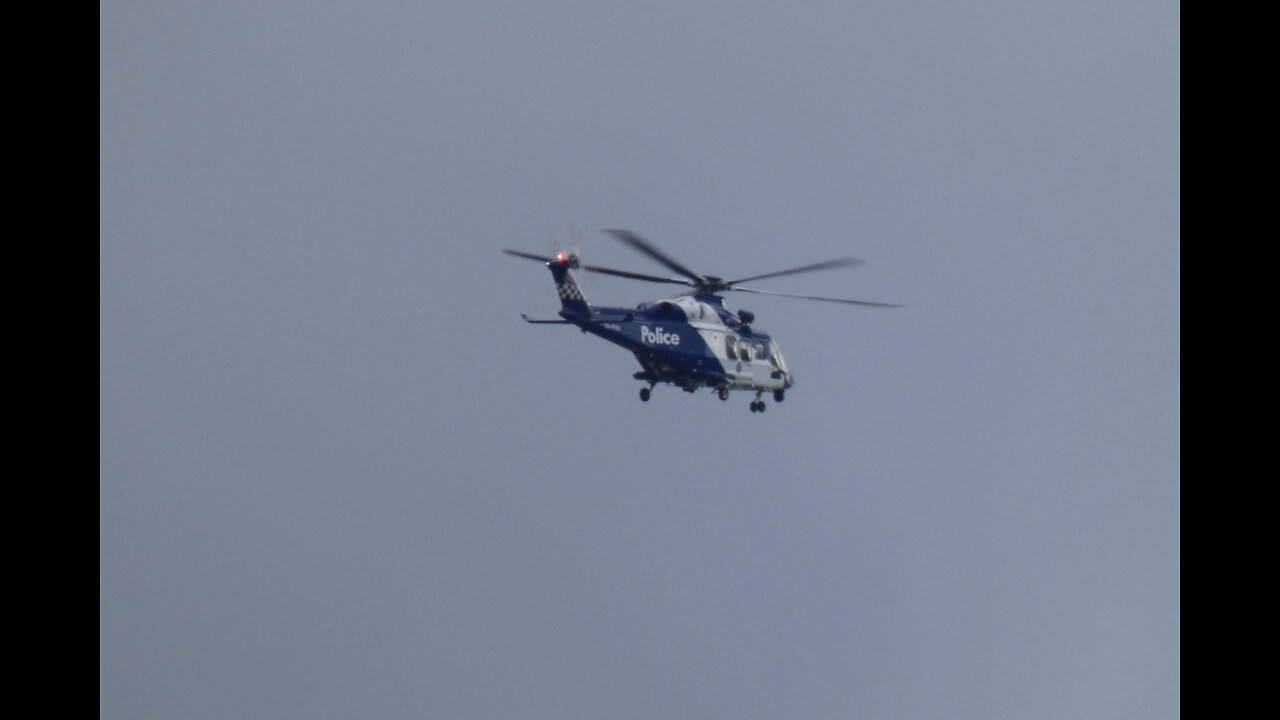 Police helicopter Mill Park Melbourne Australia