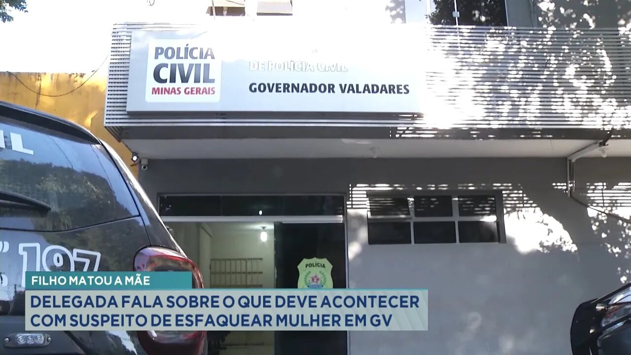 Filho Matou a Mãe: Delegada fala sobre o que deve Acontecer com Suspeito de Esfaquear Mulher em GV.