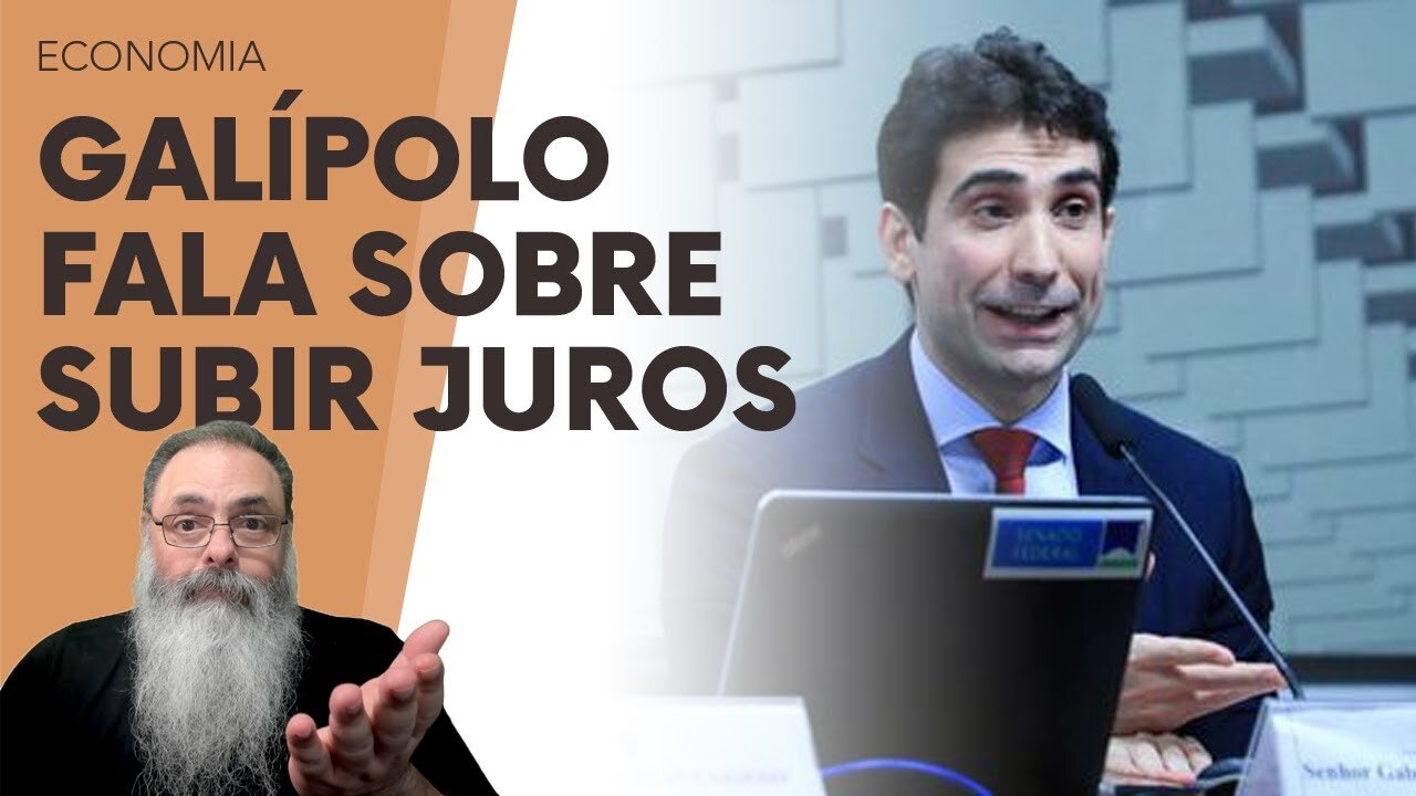 GALÍPOLO diz que PODE SUBIR JUROS na PRÓXIMA REUNIÃO do COPOM e MERCADO PRECIFICA 100% a CHANCE