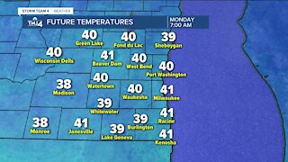 Wide range of temperatures expected as warm front moves through