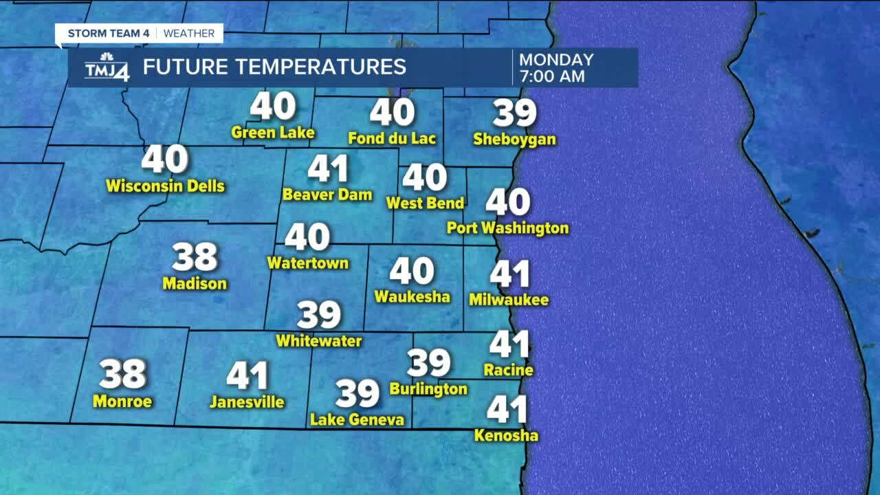 Wide range of temperatures expected as warm front moves through