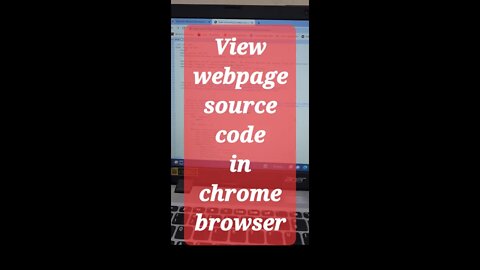 View webpage source code in chrome browser #shorts #youtubeshorts