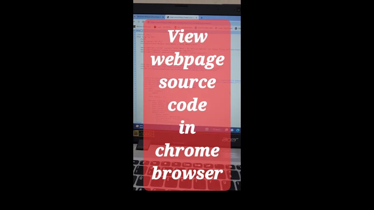 View webpage source code in chrome browser #shorts #youtubeshorts