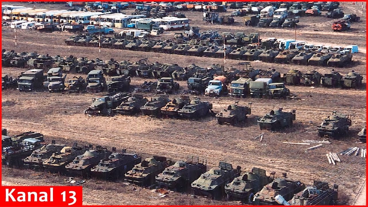 "Rusty empty hulls": OSINT calculate how much Russian armored vehicles has left in warehouses