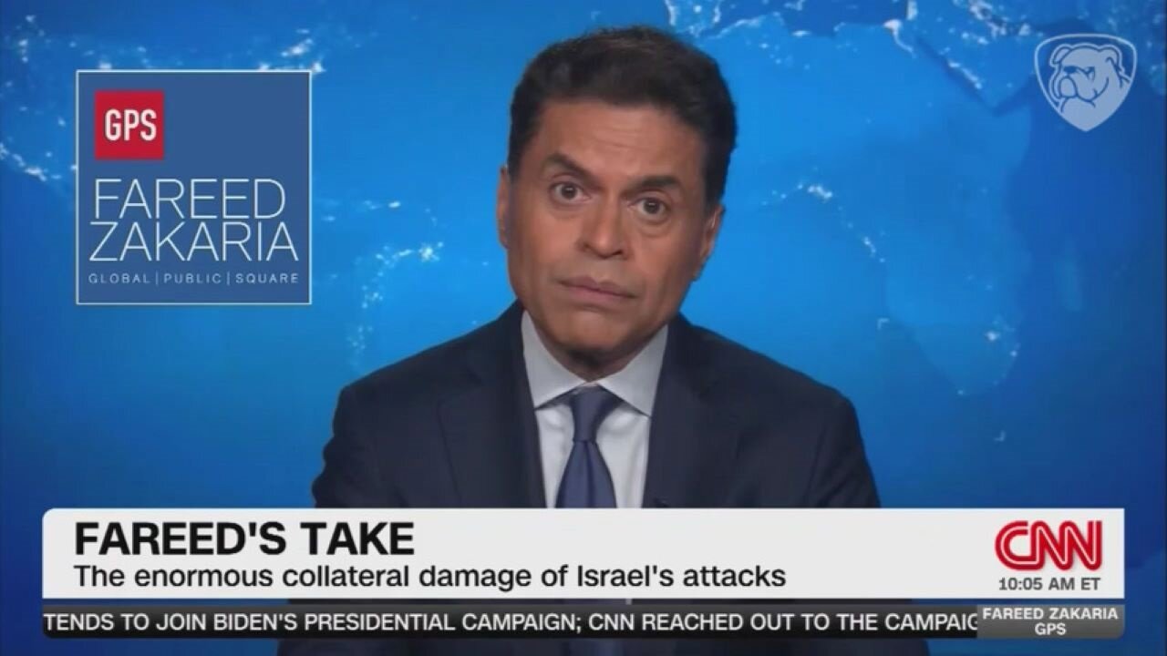 Fareed Zakaria Claims Israel Will Have 'Shame And Regret' Over War With Hamas