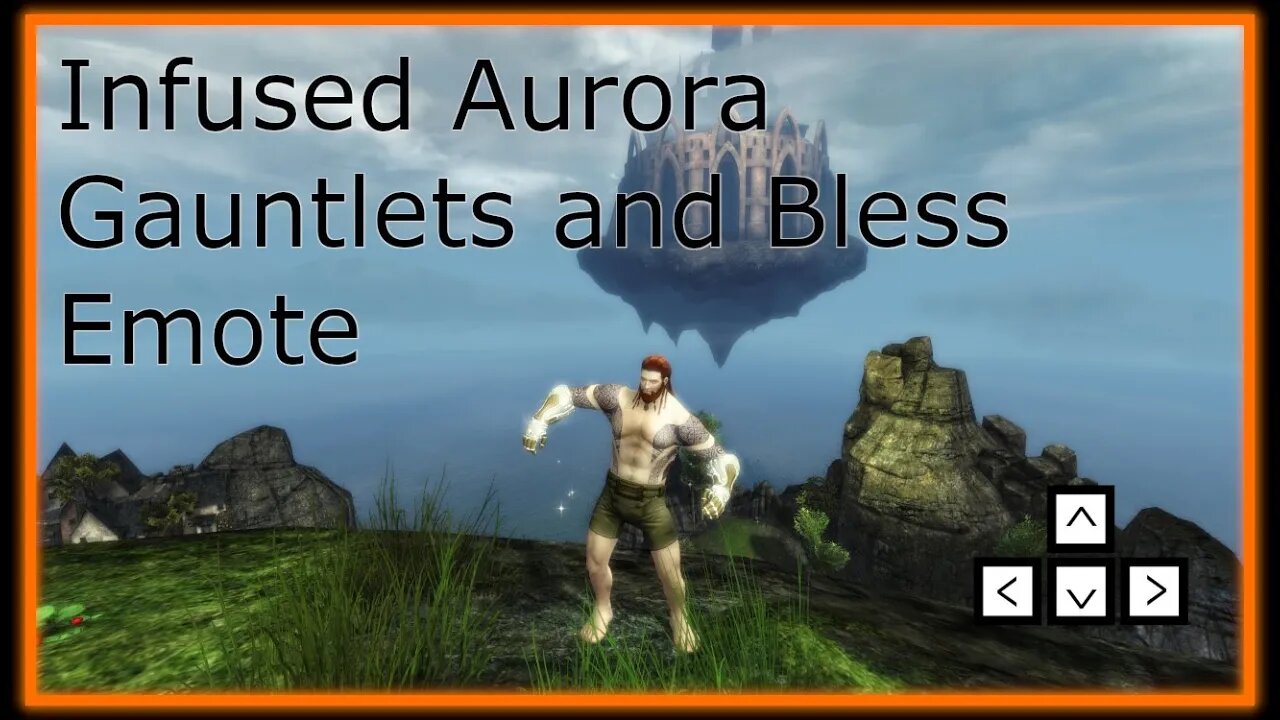 Infused Aurora Gloves with Bless Emote