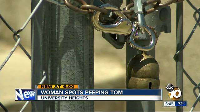 University Heights woman catches a peeping tom outside her window