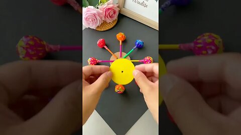 "Sweet Swing: DIY Lollipop-Inspired Miniature Swing! #DIY #youtubeshorts #viral #SHORTS