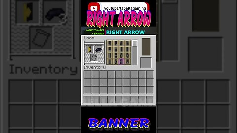 Right Arrow Banner | Minecraft