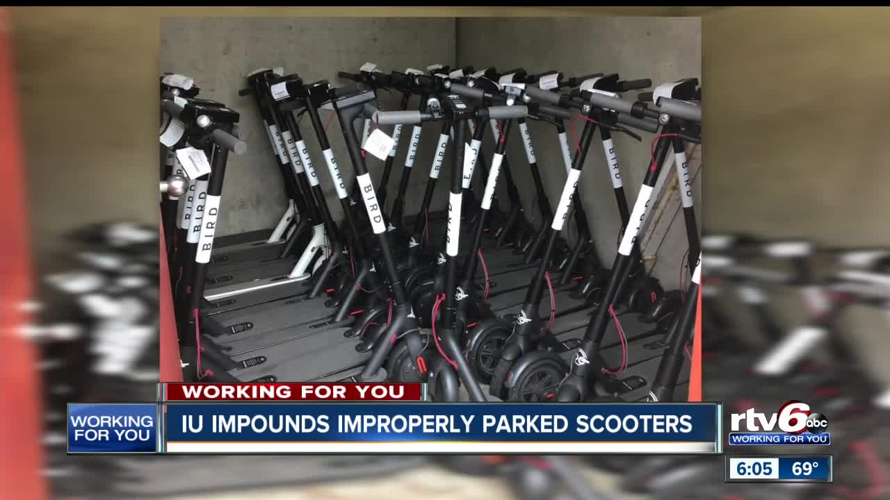 IU Impounds dozens of improperly parked scooters; won’t release them until companies pay fines