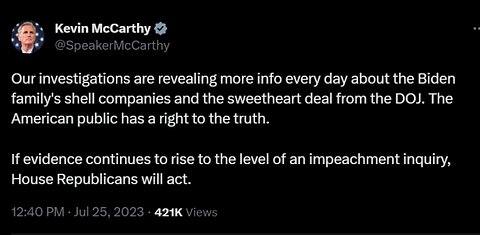 IT'S HAPPENING: Biden Faces Impeachment Inquiry As Congress Returns To DC, Trump SURGES in Polls 9-5