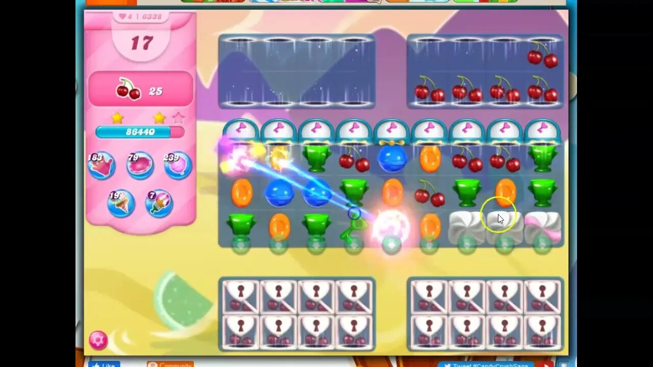 Candy Crush Level 6338 Talkthrough, 25 Moves 0 Boosters