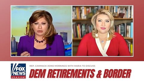 Rep. Cammack Joins Mornings With Maria To Discuss Record Dem Retirements, Biden Border Crisis & More